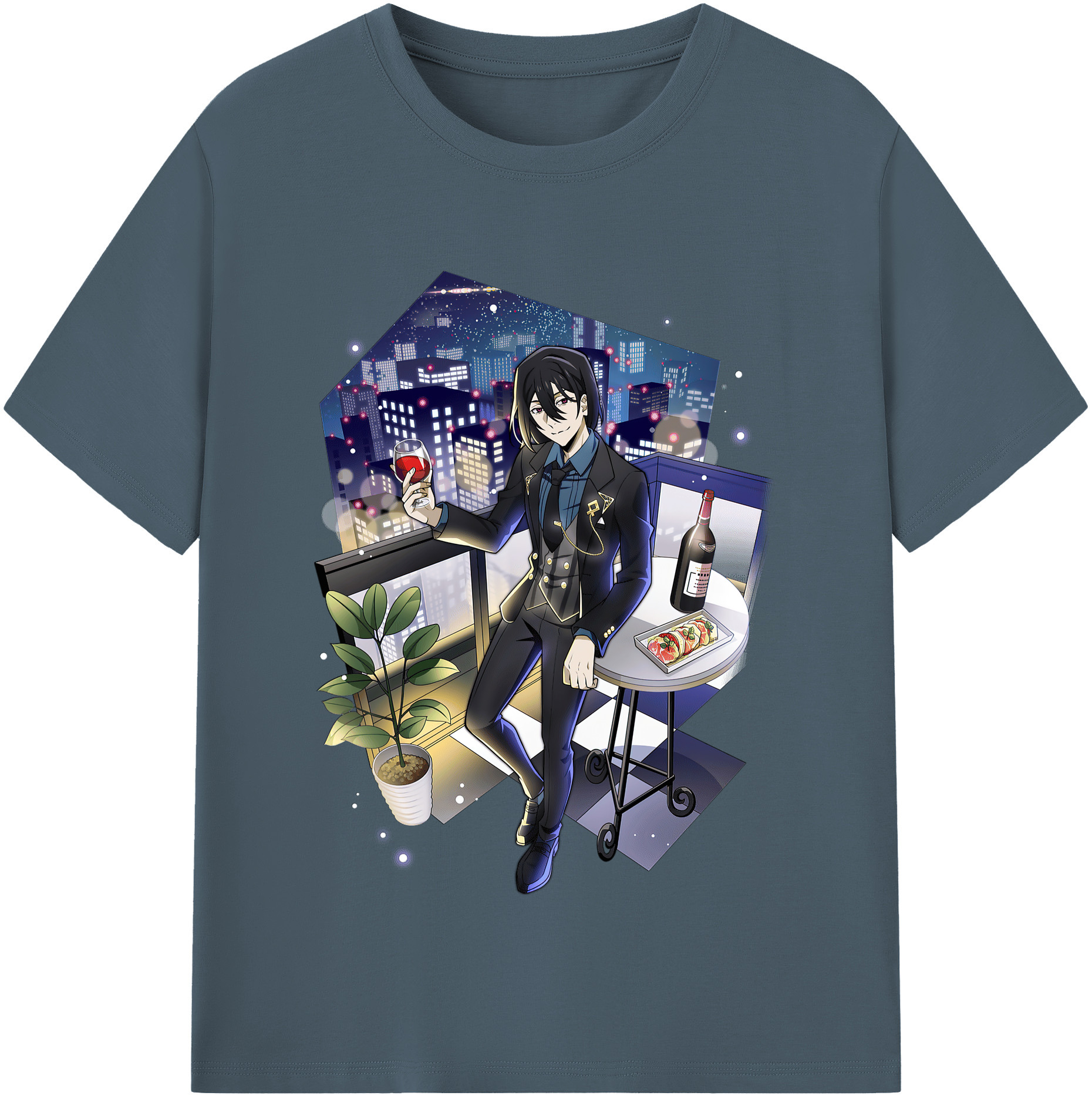 （画像用） 文豪ストレイドッグス Bungo Stray Dogs 綿100％半袖Tシャツ（フロントプリント）
